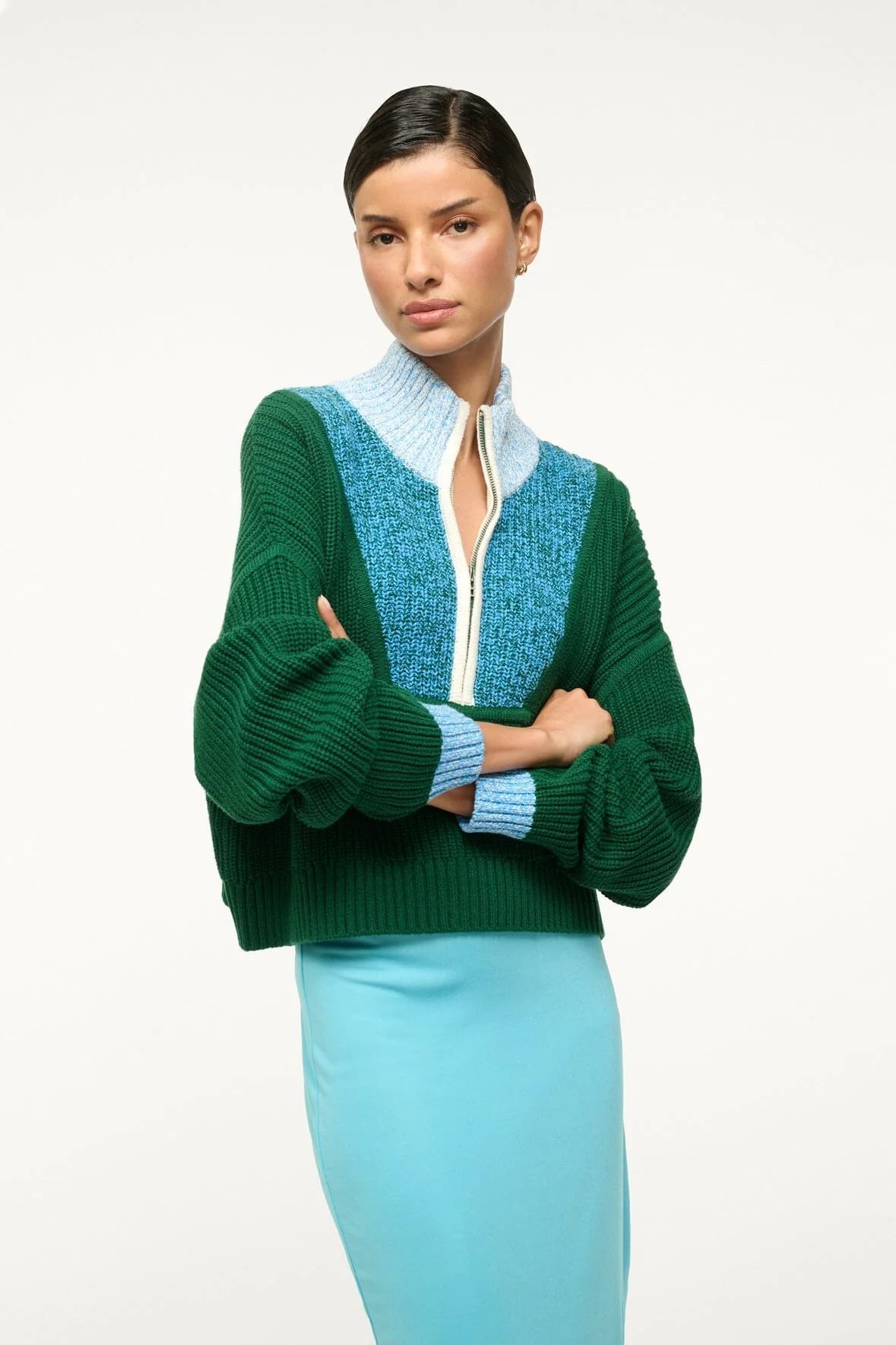 Cropped Hampton Sweater - Jungle - The Collective Park City