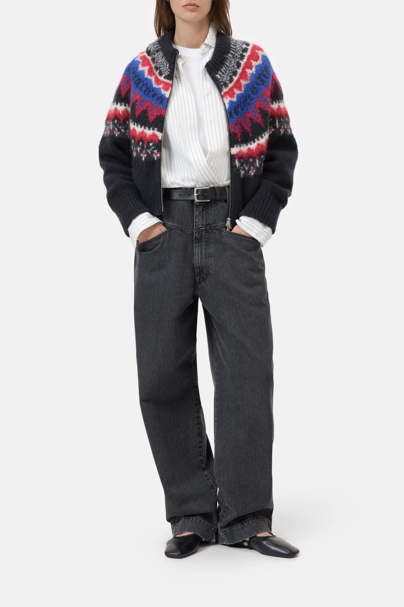 Cropped Zip Up Cardigan - The Collective Park City