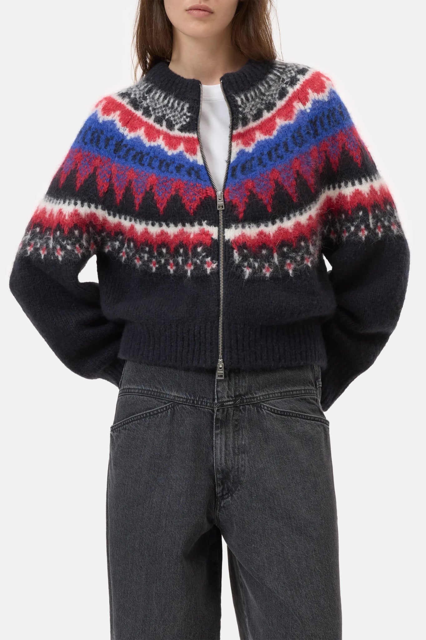 Cropped Zip Up Cardigan - The Collective Park City