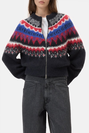 Cropped Zip Up Cardigan - The Collective Park City