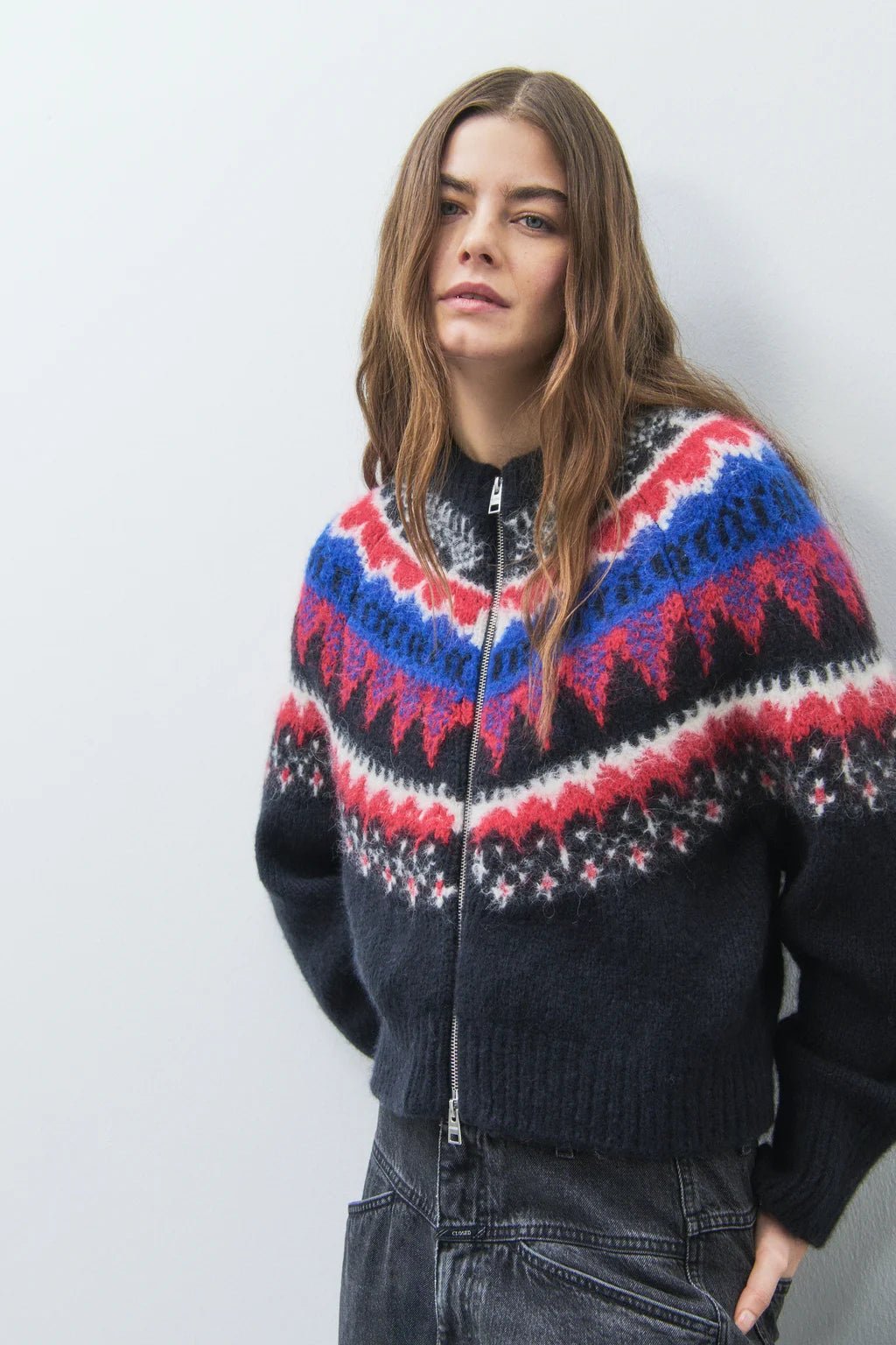 Cropped Zip Up Cardigan - The Collective Park City