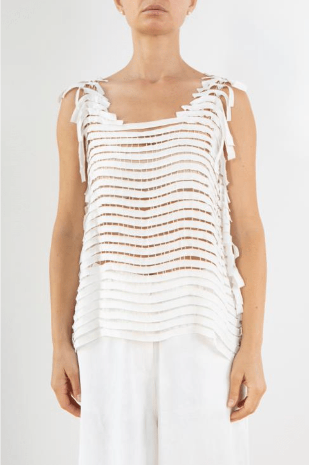 Cube Eyelet Tank Blouse - The Collective Park City