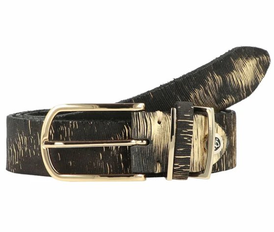 Cuno Gold Belt in Black/Gold