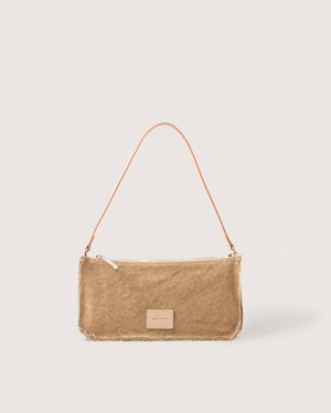 Canvas Shoulder Bag- Sand