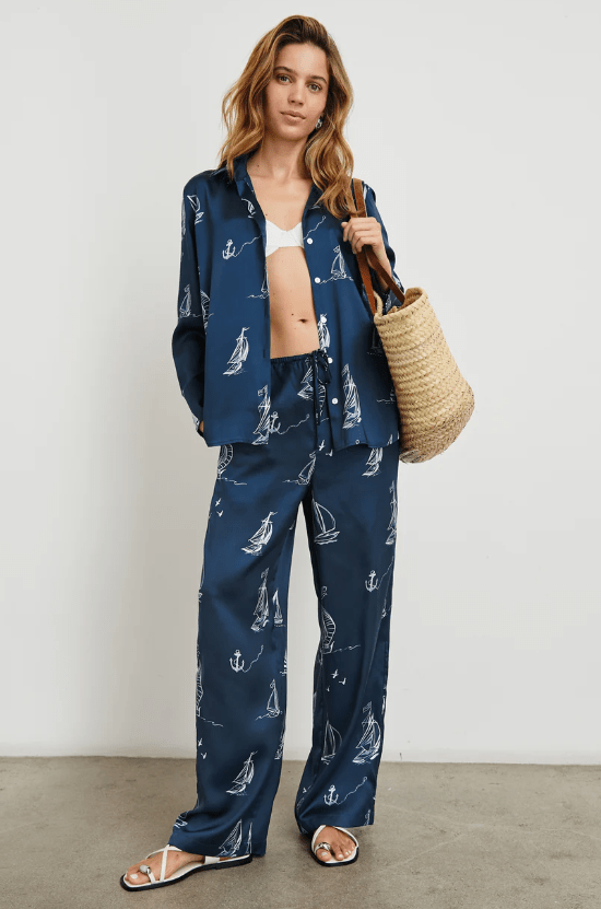 Damani Flowy Wide Leg Pant - The Collective Park City