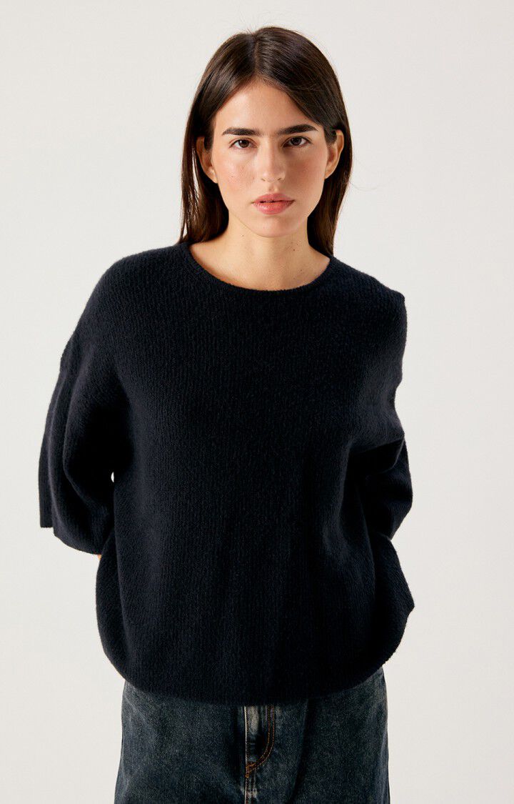 Damsville Short-Sleeve Sweater - Noir - The Collective Park City
