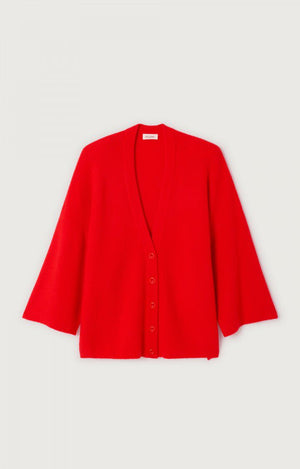 Damsville Wool Cardigan - Strawberry - The Collective Park City