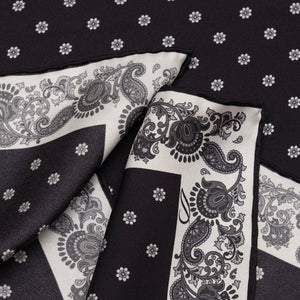 Diego - Silk Neckerchief Scarf - Black - The Collective Park City