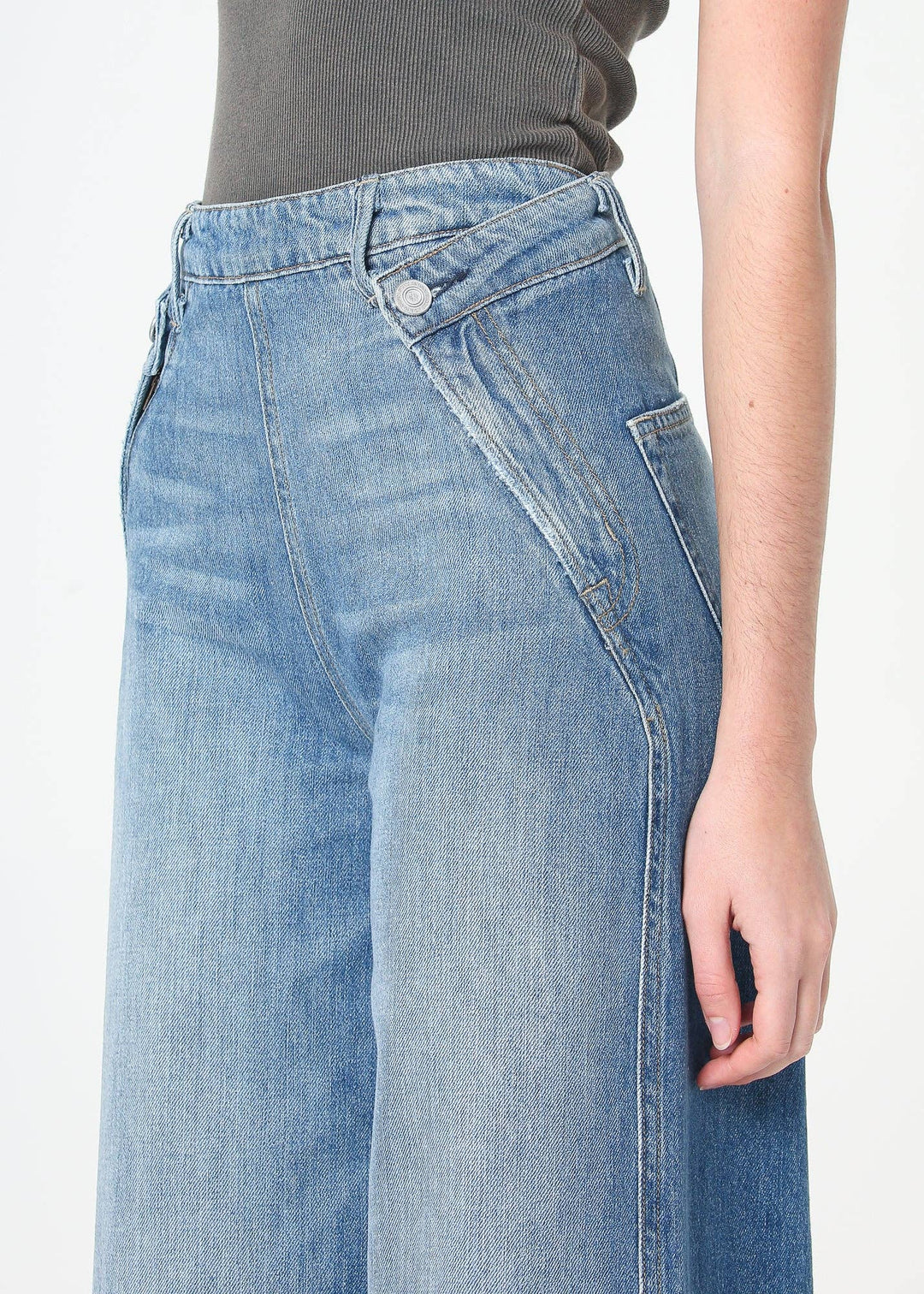Dina High Waisted Wide Leg Jean - San Diego - The Collective Park City