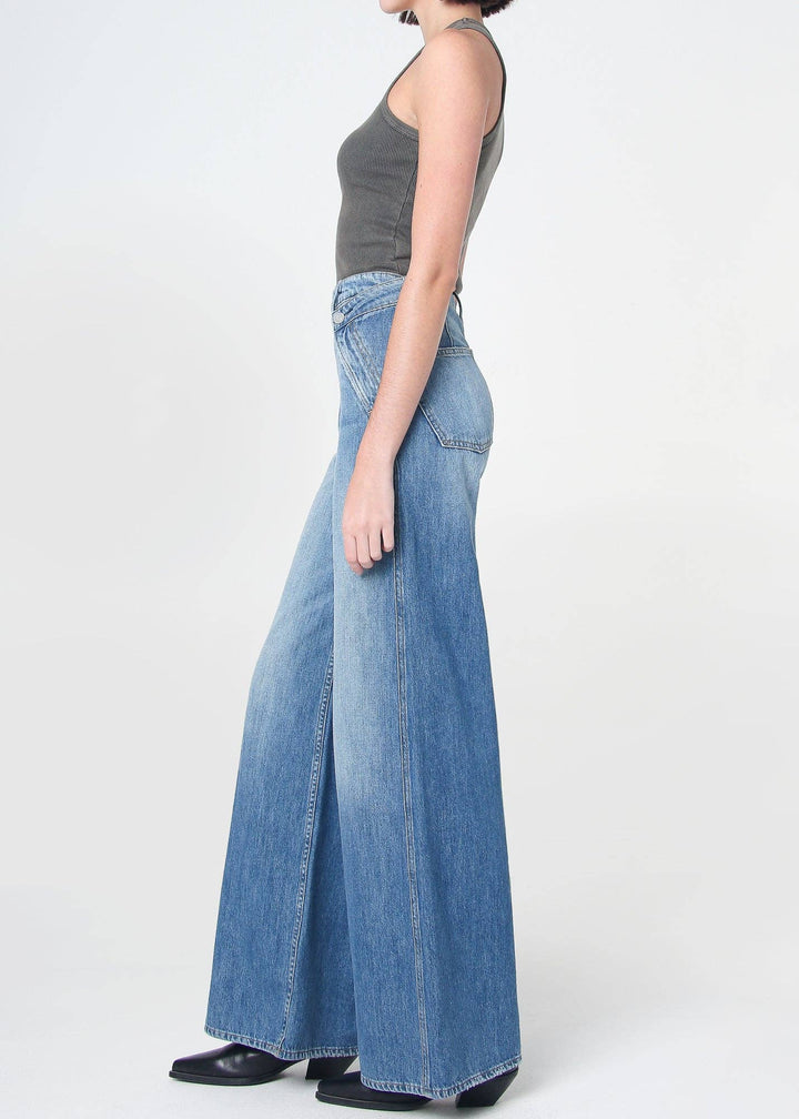Dina High Waisted Wide Leg Jean - San Diego - The Collective Park City