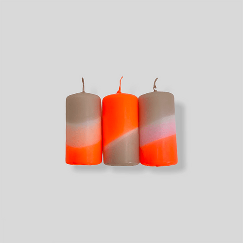 Dip Dye Neon Totem Candle - The Collective Park City