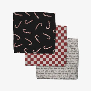 Dish Cloth - Set of 3 - Candy Cane - The Collective Park City