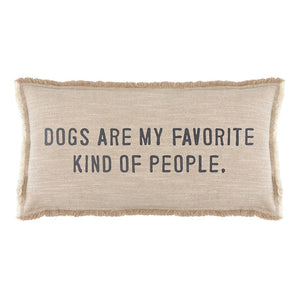 Dogs Are My Favorite Lumbar Pillow - The Collective Park City