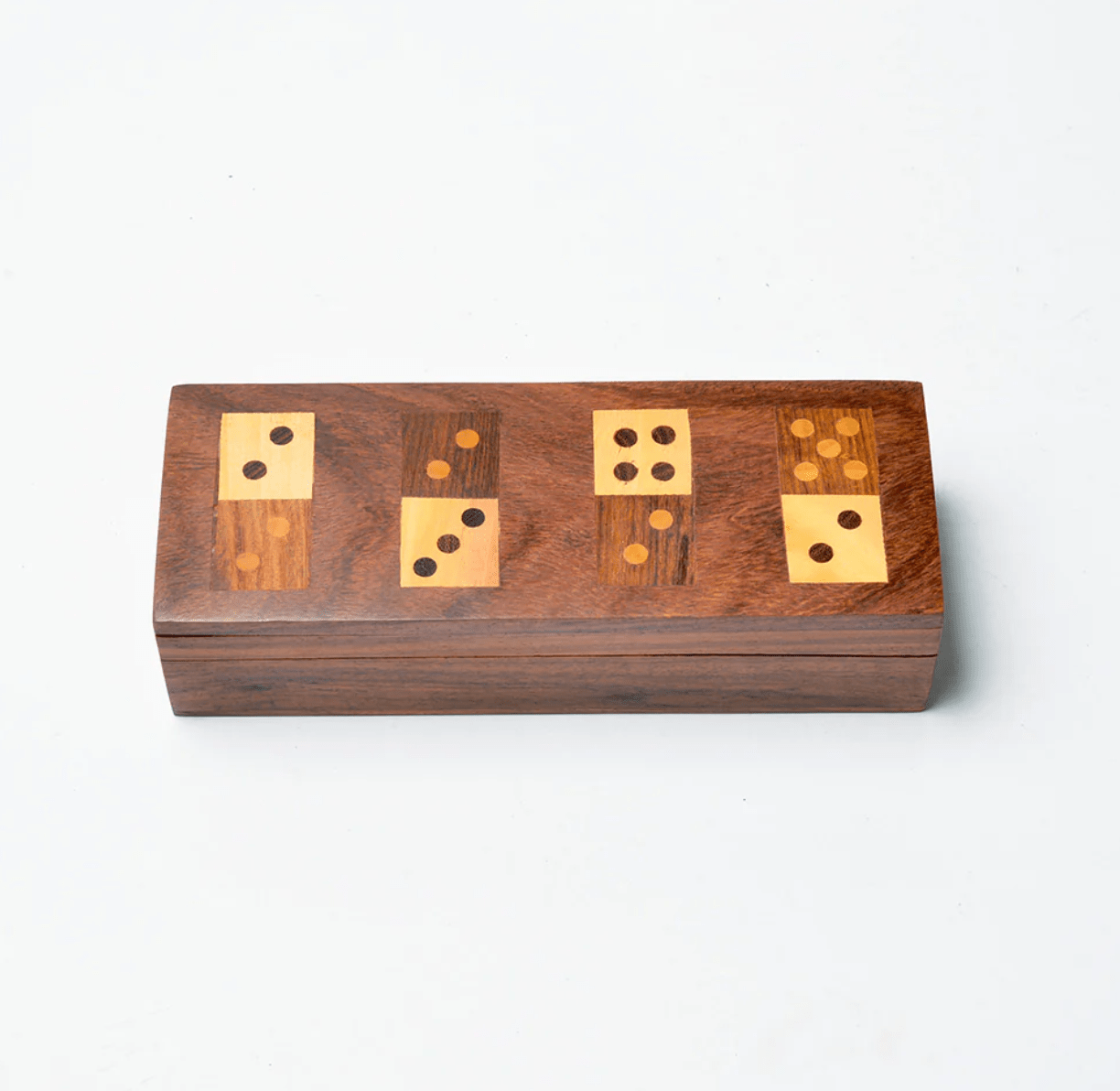 Domino Family Fun Wooden Game Set - Handmade - The Collective Park City