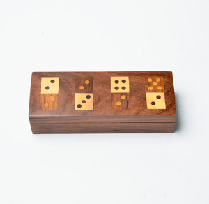 Domino Family Fun Wooden Game Set - Handmade - The Collective Park City