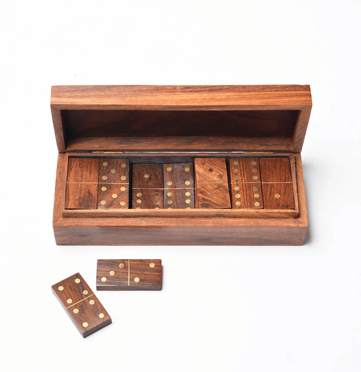 Domino Family Fun Wooden Game Set - Handmade - The Collective Park City