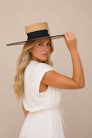 Dottie Straw Telescope Crown Hat - The Collective Park City