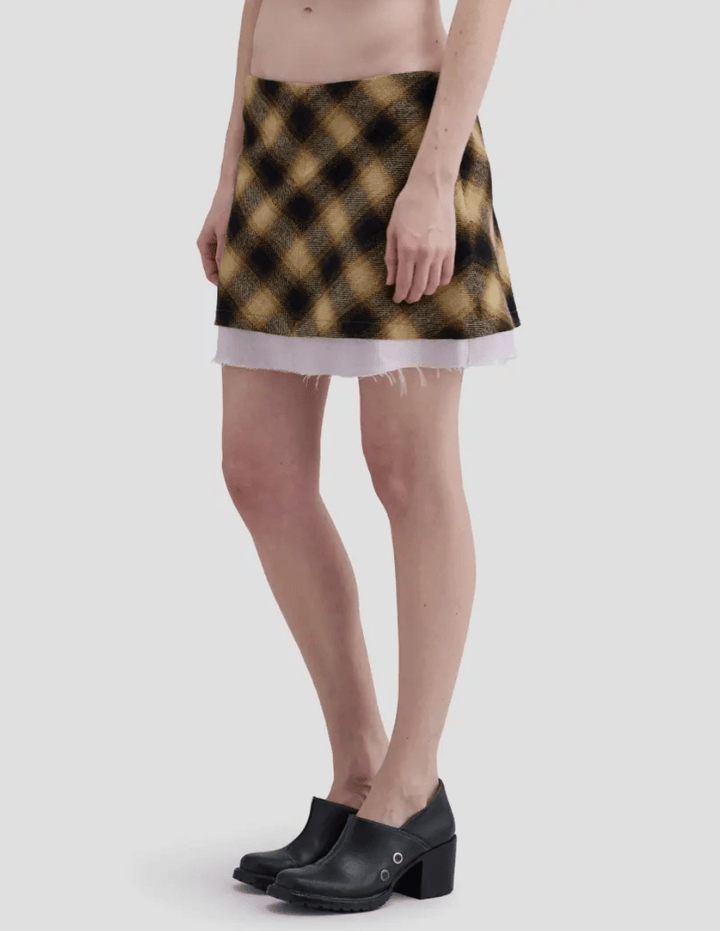 Double Layer Mini Skirt - The Collective Park City