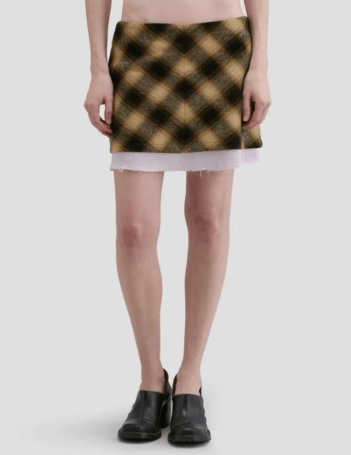 Double Layer Mini Skirt - The Collective Park City