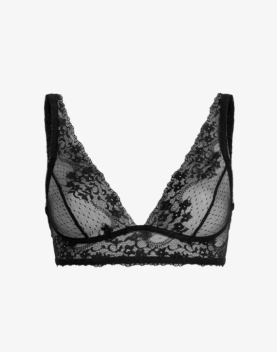 Double Take Lace Bralette - Black - The Collective Park City