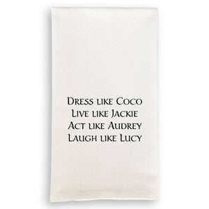 Dress Like Coco: White Guest Towel / - The Collective Park City