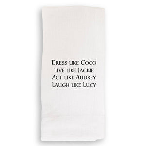 Dress Like Coco: White Guest Towel / - The Collective Park City