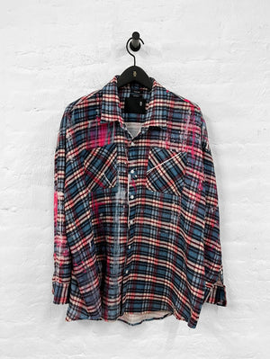 Drop Neck Workshirt - Blue Plaid - The Collective Park City