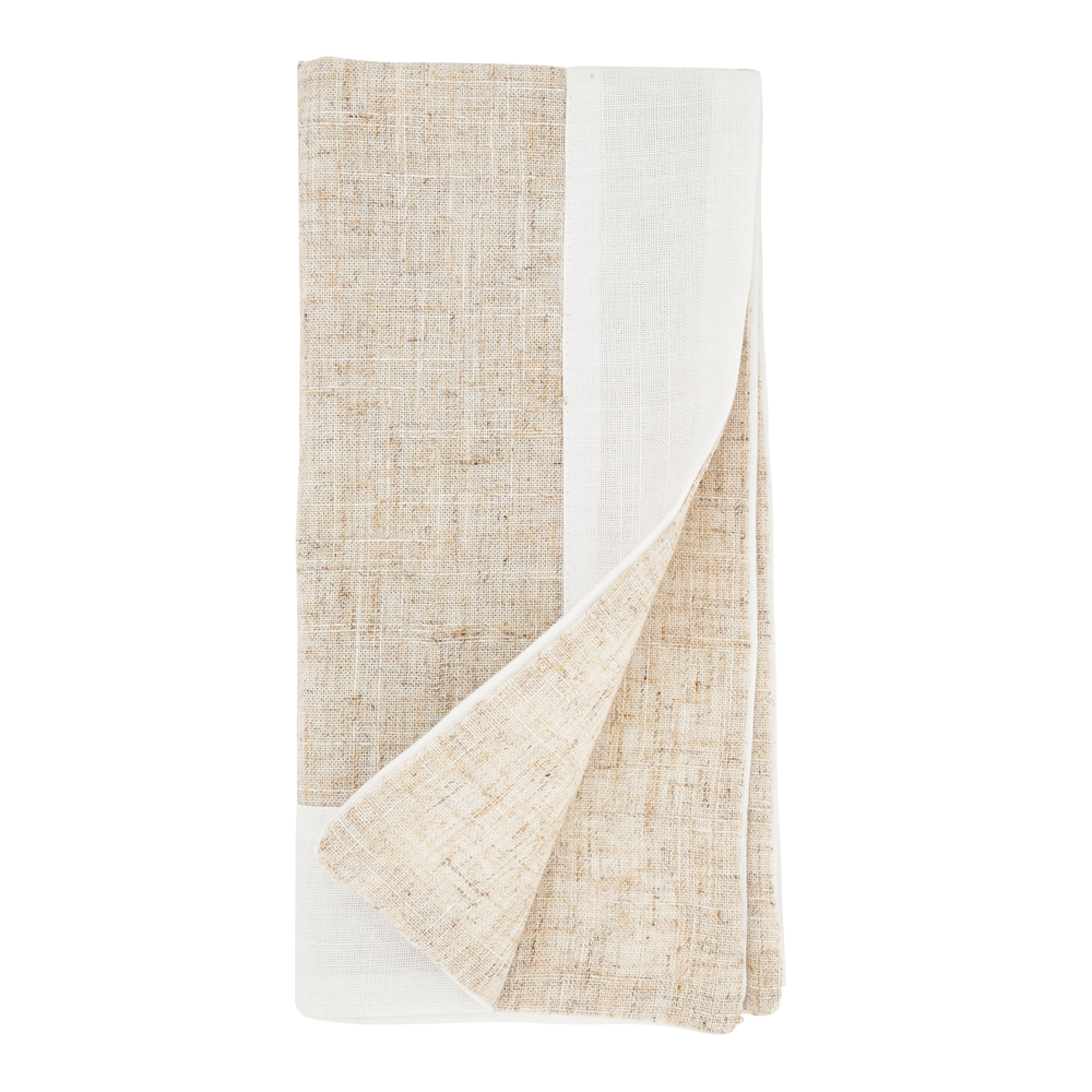 Natural-White Two Tone 20" Dinner Napkin