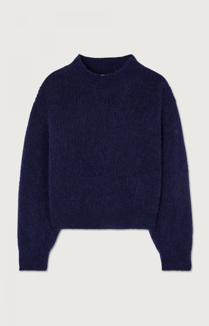 East Mock - Neck Sweater - Navy - The Collective Park City