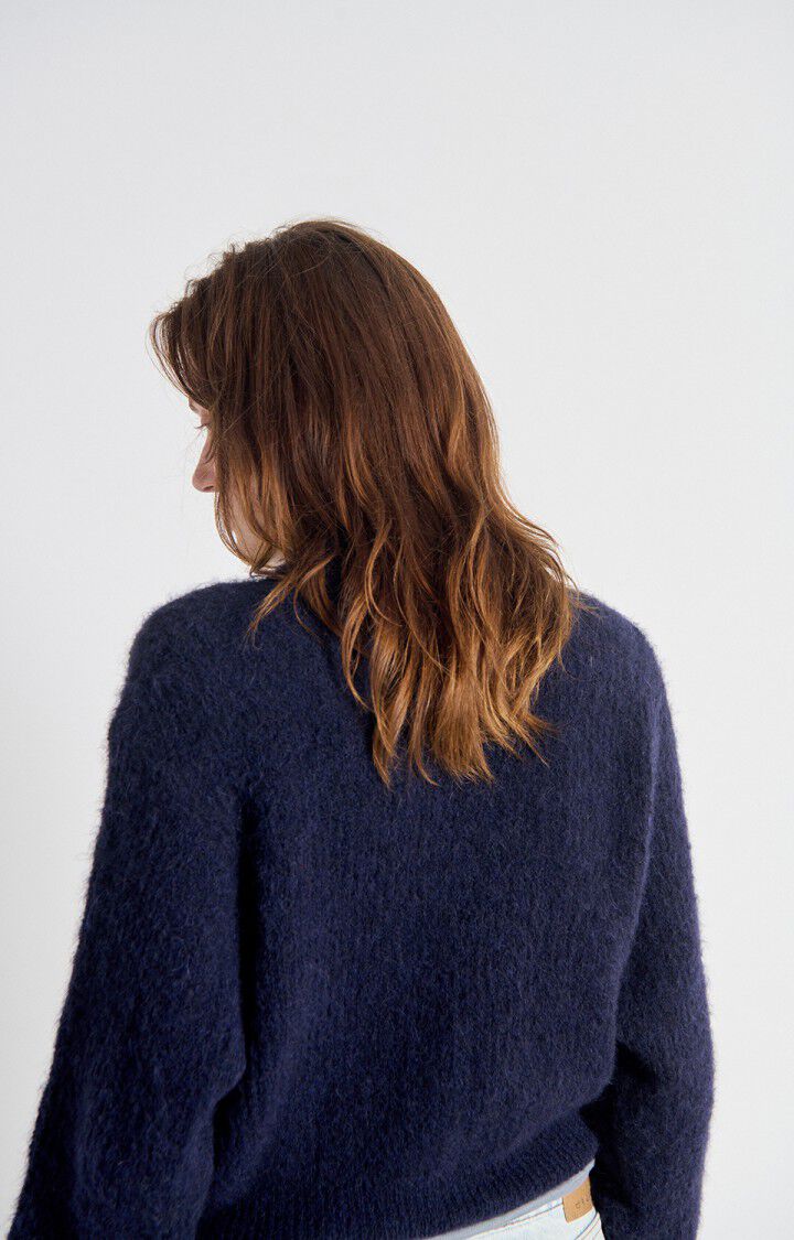 East Mock - Neck Sweater - Navy - The Collective Park City