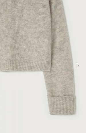 East V - neck Sweater - Powder - The Collective Park City
