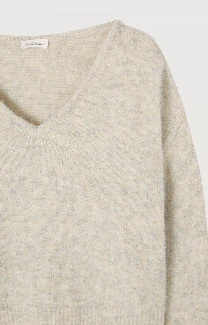 East V-Neck Sweater - Powdered Snow - The Collective Park City