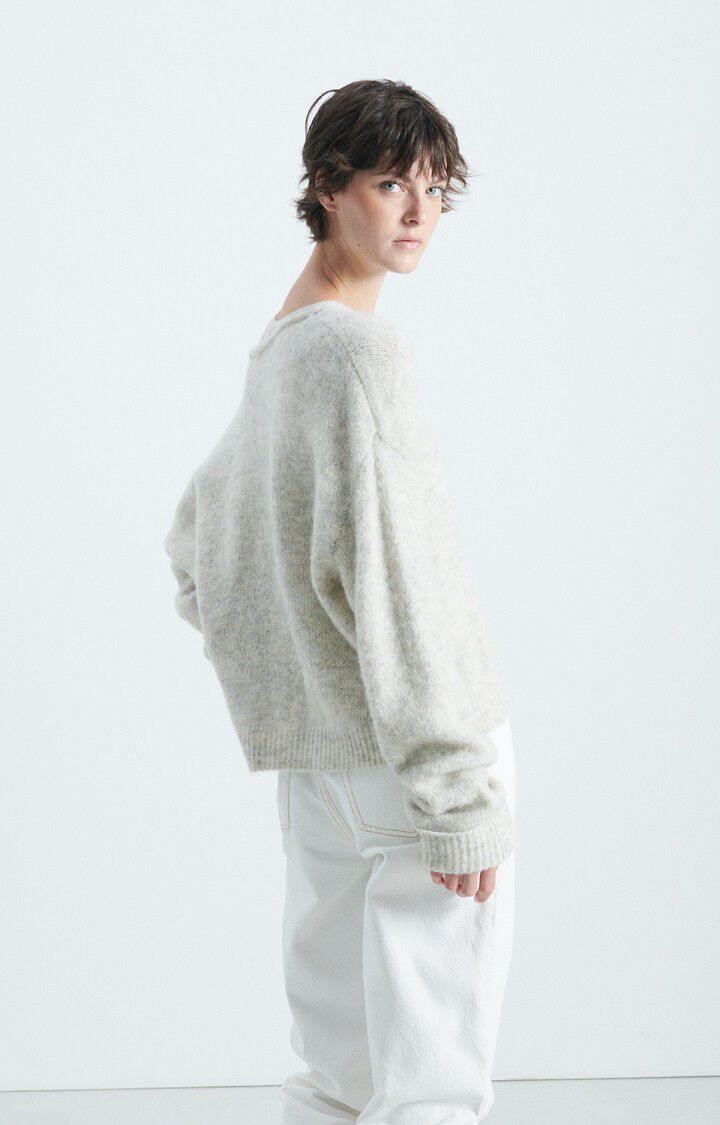 East V-Neck Sweater - Powdered Snow - The Collective Park City