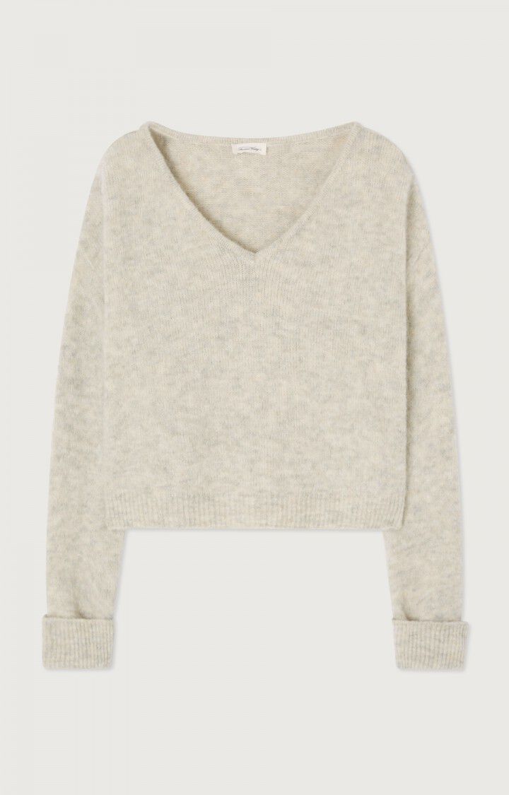 East V-Neck Sweater - Powdered Snow - The Collective Park City