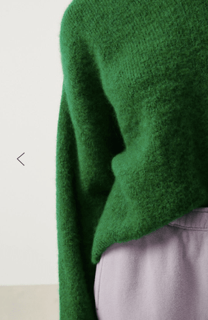 East V - neck Sweater - Spring Green - The Collective Park City