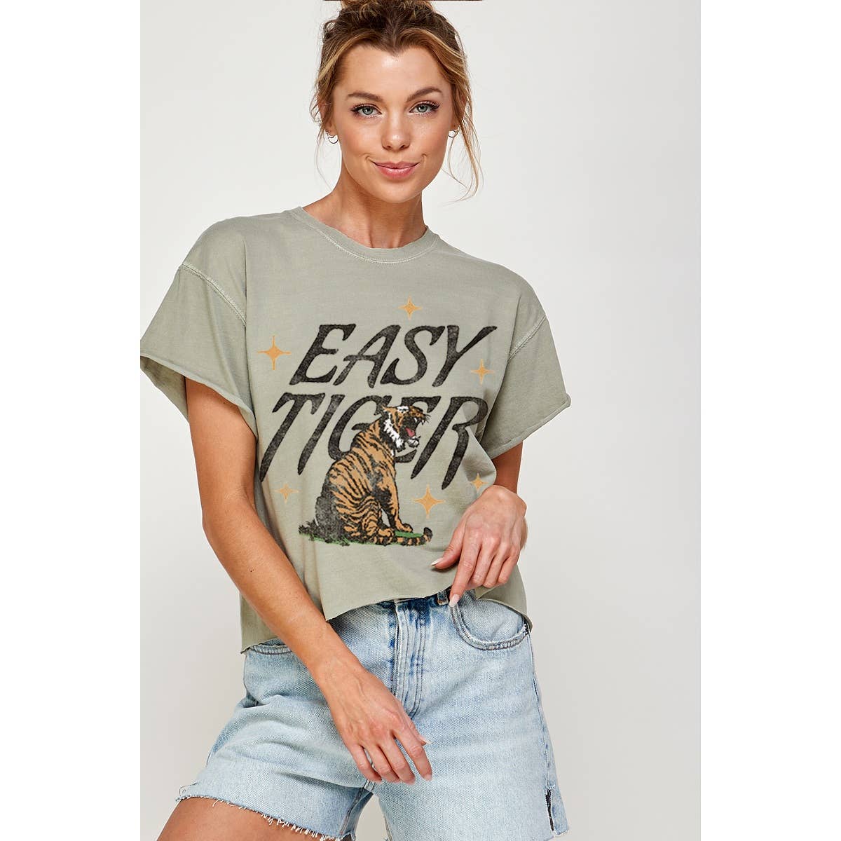 EASY TIGER Vintage Crop Top Tee - The Collective Park City