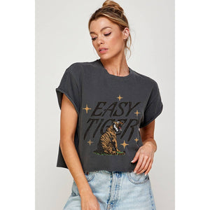 EASY TIGER Vintage Crop Top Tee - The Collective Park City