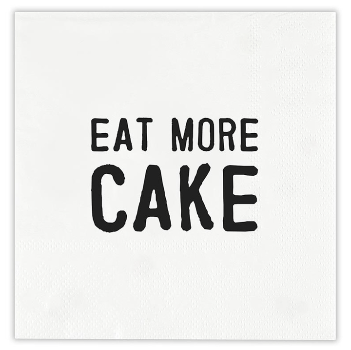 Eat More Cake Cocktail Napkins - The Collective Park City