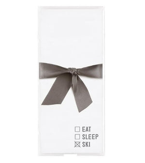 Eat Sleep Ski Acrylic Notepad Tray - The Collective Park City