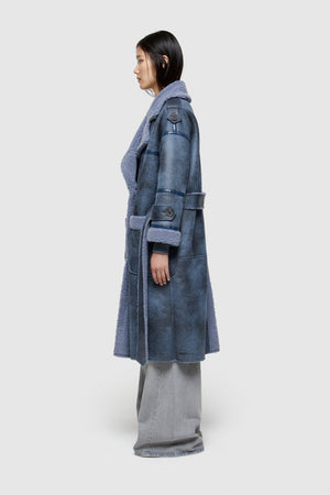 Eco - Sheepskin Reversible Coat - The Collective Park City