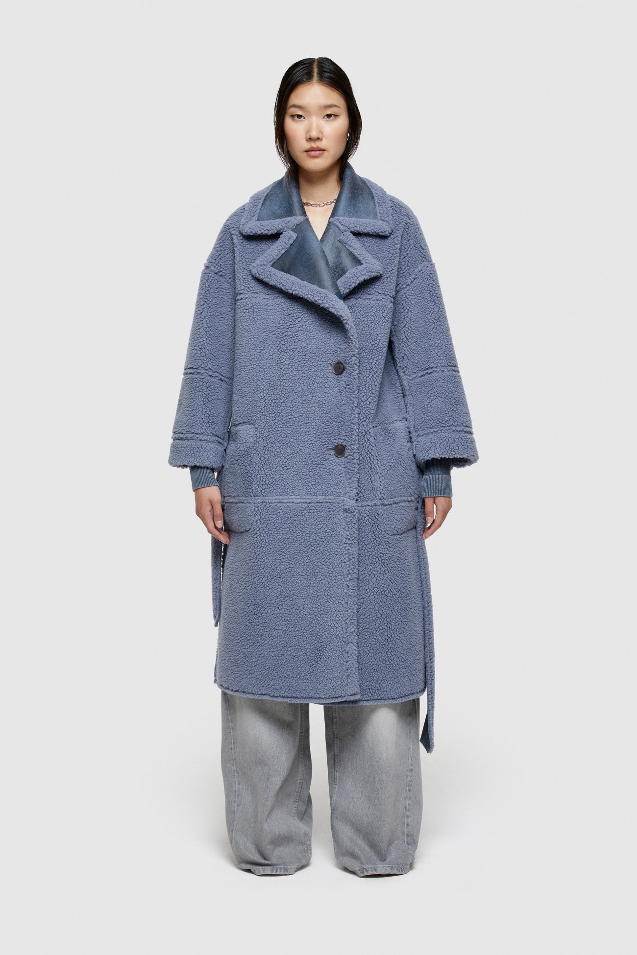 Eco - Sheepskin Reversible Coat - The Collective Park City