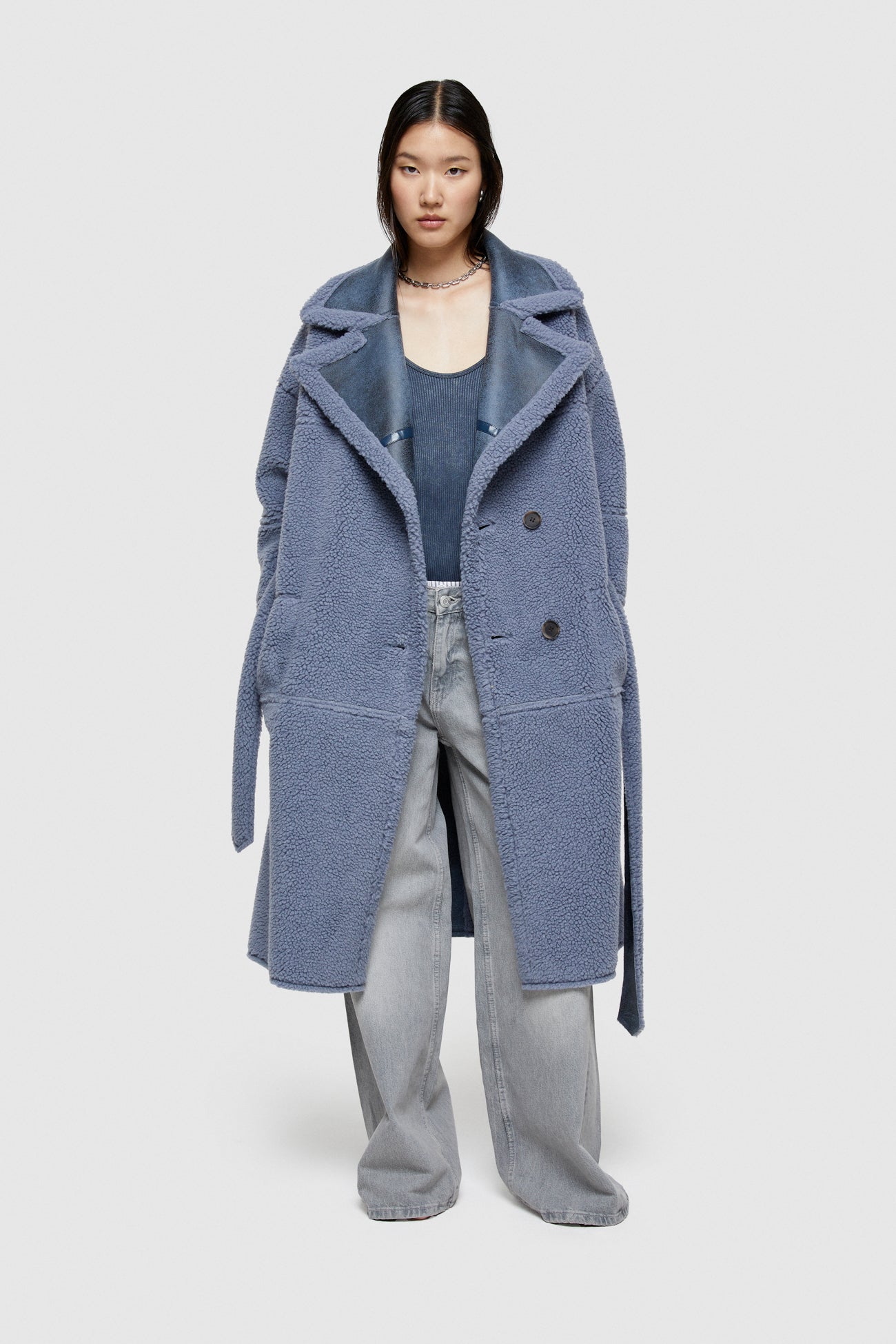 Eco - Sheepskin Reversible Coat - The Collective Park City