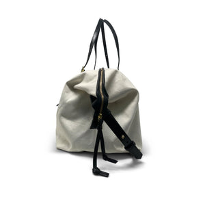 Ecru Cobra Canvas Crossbody Bag - The Collective Park City