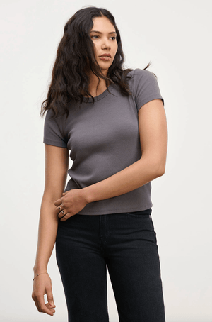 Eddie Crewneck Tee - The Collective Park City