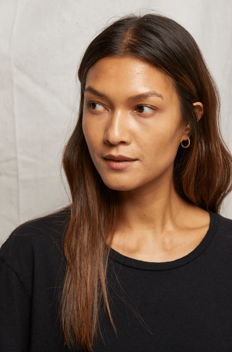 eddie Recycled Boxy Raw Hem Tee - True Black - The Collective Park City