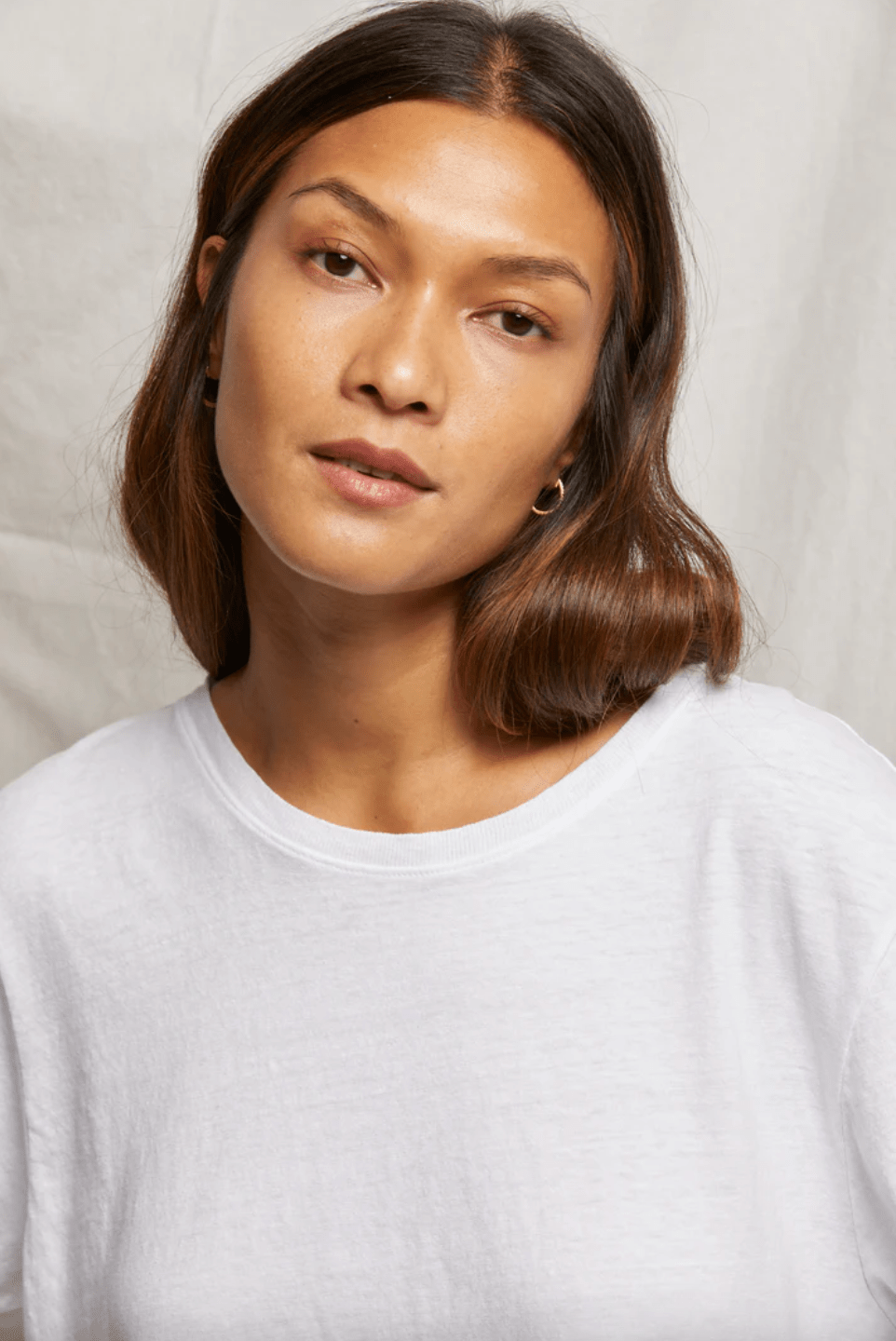 eddie Recycled Boxy Raw Hem Tee - White - The Collective Park City