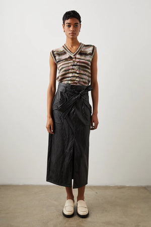 Edem Faux Leather Skirt