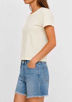 Cotton Modal Slub Crew Tee