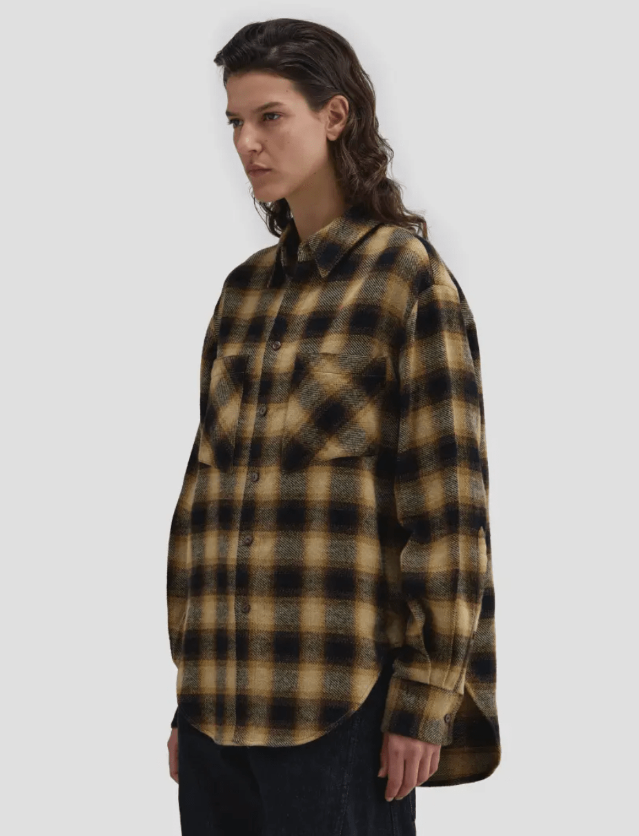 El Plaid Button Down Top - The Collective Park City