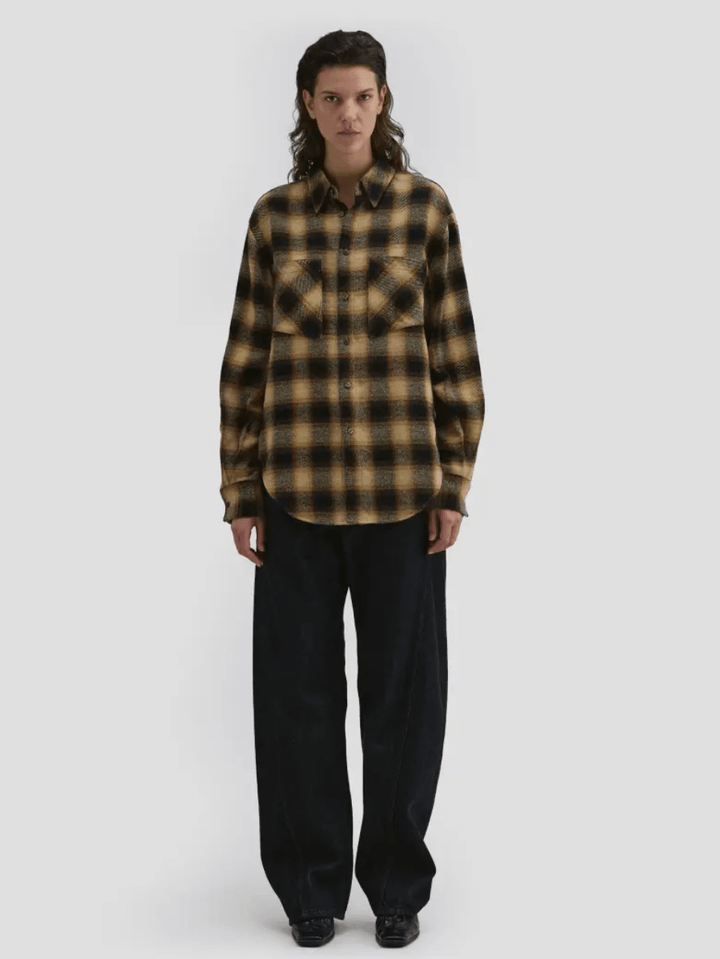 El Plaid Button Down Top - The Collective Park City